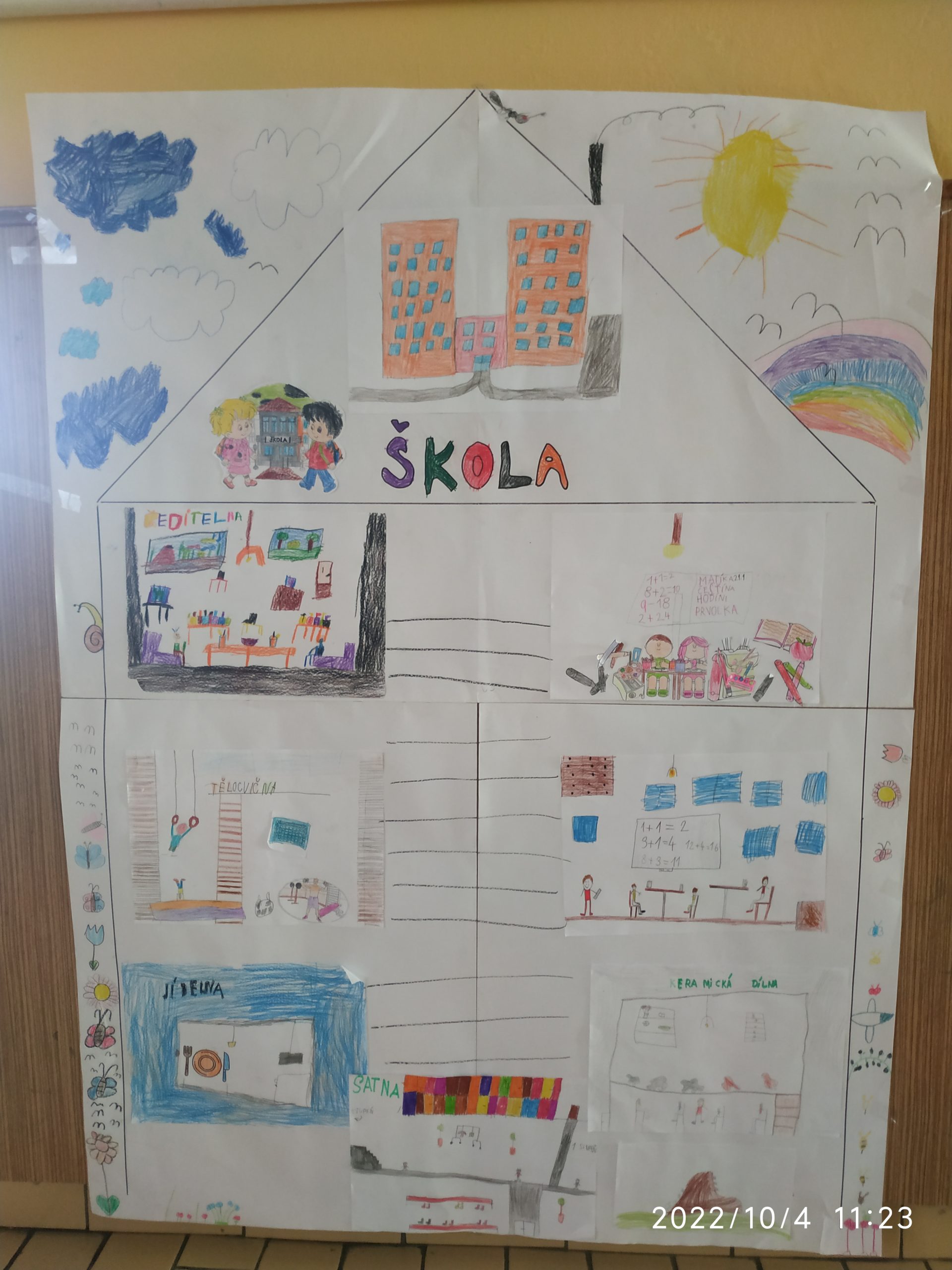 Žáci 2. a. 3. ročníku zpracovávali v hodině prvouky téma ŠKOLA.